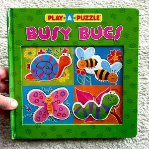 Active Minds Play - A - Puzzle -  Busy Bugs Book-Great Condition